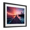 Stupell Industries Island Sunset Over Docks Framed Print Under Glass - 2 of 4
