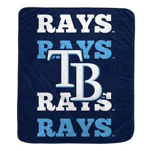 MLB Tampa Bay Rays Repeat Refresh Ultra Soft Blanket - 1 of 3