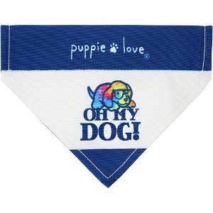 Pavilion Gift Company - Oh My Dog! - 7" x 5" Canvas Slip on Pet Bandana - Pet Apparel Accessories - 1 of 4