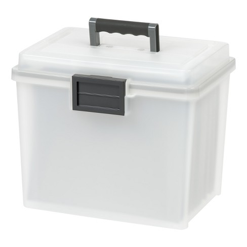 Plastic Hanging File Crate With Lid - Brightroom™ : Target