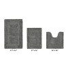 Lux Premium 100% Cotton  Ultra-Soft Tufted Solid Reversible 3 Piece Bath Rug Set, Water-Absorbent, Durable, Machine Washable Bathroom Rug - 2 of 4