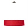 Yosemite Home Decor SH3007-5P-CPRS Lyell Forks Family 5-Light Satin Steel Pendant with Chili Pepper Red Drum Shade, Red, 30 x 30 x 47 - 4 of 4