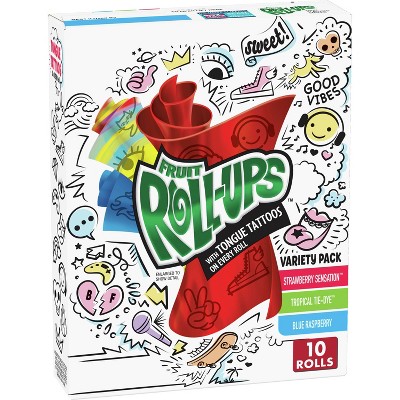 Betty Crocker Fruit Roll-Ups Variety Fruit Flavored Snacks - 10ct