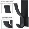 Door hooks, door towel rack, with 12 hooks for hanging clothes, coats, towels, and hats, 1 piece, black. - 4 of 4