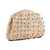 Adornia Natural Raffia Crystal Clutch - 4 of 4