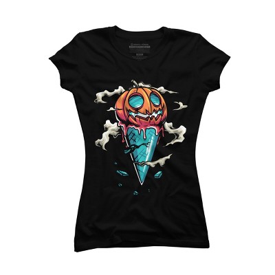 Junior's Design By Humans Halloween By anggatantama T-Shirt