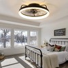 Airsurfer Flush Mount Ceiling Fan with Lights, Remote Control, 6-Speed Smart Low Profile Fan for Bedroom, Quiet Modern Indoor Fan - 4 of 4