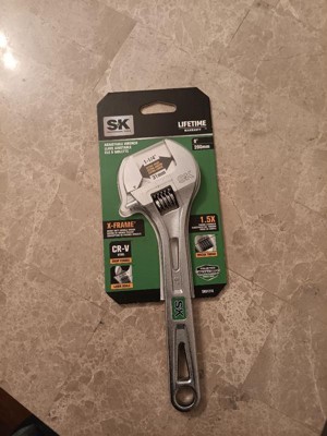 SK Hand Tools 8010 10-Inch Adjustable Wrench – USA Made – Steel