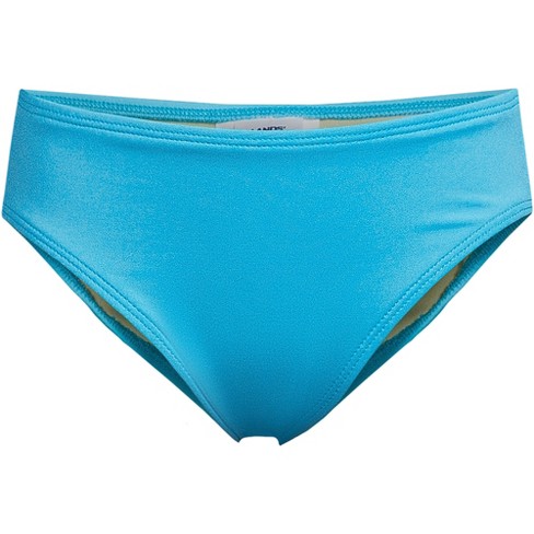 Lands' End Kids Slim Chlorine Resistant Bikini Swim Suit Bottoms - Medium -  Turquoise : Target