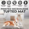 Precious Tails Printed Microsuede Tufted Mat Bed for Dogs - Ivory - L - image 4 of 4