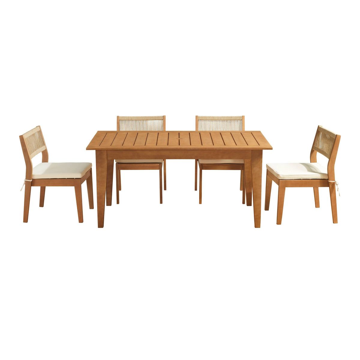 Alaterre Furniture 5pc Barton Outdoor Patio Dining Set - thumbnail 2