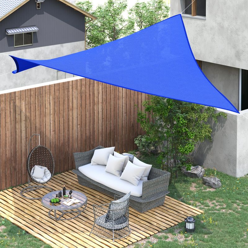 Outsunny 24' x 24' Outdoor Patio Sun Shade Sail Canopy Square UV Resistant, 2 of 9
