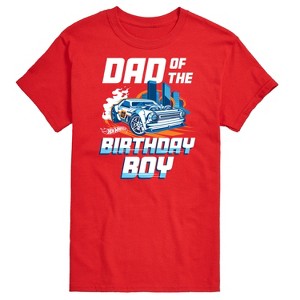 Men's - Hot Wheels - Dad Of Birthday Boy Short Sleeve Graphic T-Shirt - 1 of 3