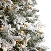 Nearly Natural 9-ft Flocked Vermont Mixed Pine Artificial Christmas Tree with 650 LED Lights and 1960 Bendable Branches - 4 of 4