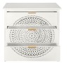 Okak 3-Drawer Dresser,Hollow-Carved Chest of Drawers with legs&Metal Handles,Storage Cabinet for Bedroom,Living Room,Entryway - 2 of 4