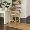 Royal Hampton 30 Inch Barstool Chair | Handcrafted Mango Wood | Cotton Rope Weaving - 2 of 4