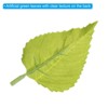 Unique Bargains Silk Cloth Plastic Artificial Greenery DIY Crafts Artificial Flower Leaves 3.54 x 1.97 Inch Green 80 Pcs - 3 of 4