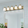 Livex Lighting Springfield 5 - Light Vanity in  Antique Brass - 3 of 4