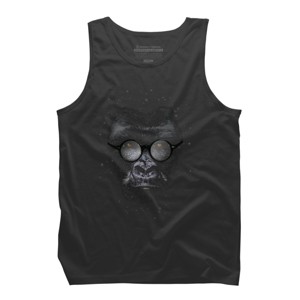 Men's Design By Humans Nerd Gorillaz By ikaruz Tank Top - 1 of 3