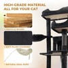 68 Inches Cat Tree Tower Multi-Level Durable Cat Scratching Post Space Saving Cat Condo Pet Play House for Indoor Cats Black - 4 of 4