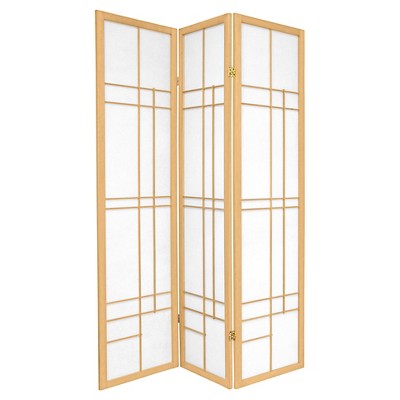 6 ft. Tall Eudes Shoji Screen - Natural (3 Panels)