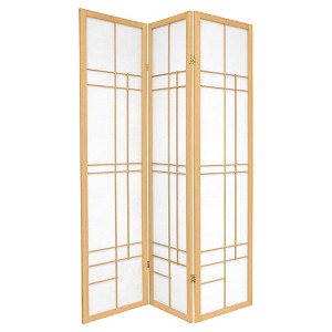 6 ft. Tall Eudes Shoji Screen - Natural (3 Panels) - 1 of 3
