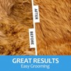 BABYYER 2 in 1 design Undercoat Rake and Deshedding Tool for Dogs and Cats - Dematting Comb for Long Hair Pets, Grooming Brush to Clear Mats - 4 of 4