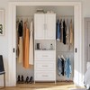 3 Drawer Cassiel Closet Storage White - Room & Joy: Adjustable Rods ...