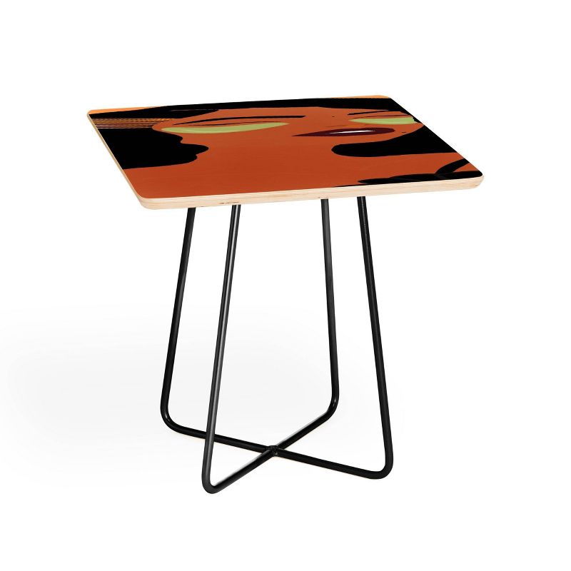 EELISE_NDRI Mean Greens Square Side Table - Deny Designs, 1 of 6