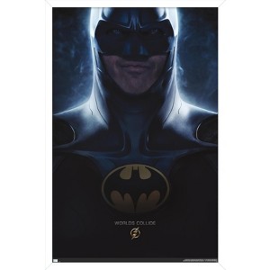 Trends International DC Comics Movie The Flash - Batman One Sheet Framed Wall Poster Prints - 1 of 4