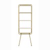 HOMES: Inside + Out 71" Jasper 5 Shelf Glam Bookcase Gold: Luxury Style, MDF & Steel, Open Back Design - image 4 of 4