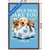 Trends International Jim Baldwin - Triple Dog Dare You Framed Wall Poster Prints - 3 of 4