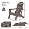Aoodor Folding Adirondack Chair HDPE Outdoor All-Weather Chair for Patio, Garden, Backyard, Lawn, Fire Pit - 4 of 4