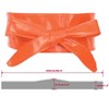 INSPIRE CHIC Women's Faux Leather Self-Tie Bowknot Wide Waist Band Sash Obi Belt - 3 of 4