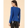 Allegra K Women's Square Neck Long Sleeve Knit Peplum Blouse - 3 of 4