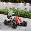 Aosom 12V Electric Go Kart for Kids, Outdoor Ride-On Toy with Forward Backward Drive & Adjustable Speed, Gift for Child 3-8 Years Old, Red - 3 of 4