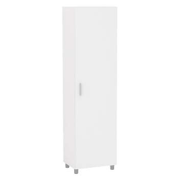 Aria 4 Shelf Storage Cabinet White - Polifurniture