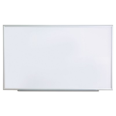 UNIVERSAL Dry Erase Board Melamine 60 x 36 Satin-Finished Aluminum Frame 43625