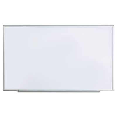 UNIVERSAL Dry Erase Board Melamine 60 x 36 Satin-Finished Aluminum Frame 43625