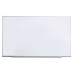 48 x 36 Black/Gray Aluminum/Plastic Frame Dry Erase Board White Melamine 