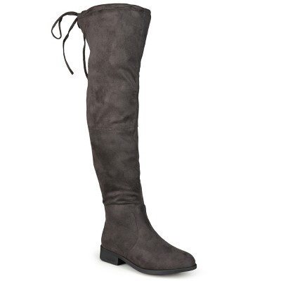 Journee Collection Women's Mount Stacked Heel Over The Knee Boots