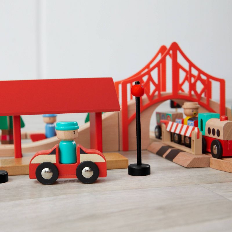 FAO Schwarz Toy Wood Train and Track, 6 of 16