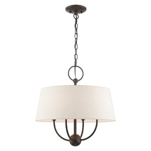 Livex Lighting Cartwright 4 - Light Pendant in  English Bronze - 1 of 1