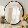 Apmir  Round High Quality Aluminum Alloy Framed French Cleat Mounted Wall Decor Bathroom Vanity Mirror - 4 of 4