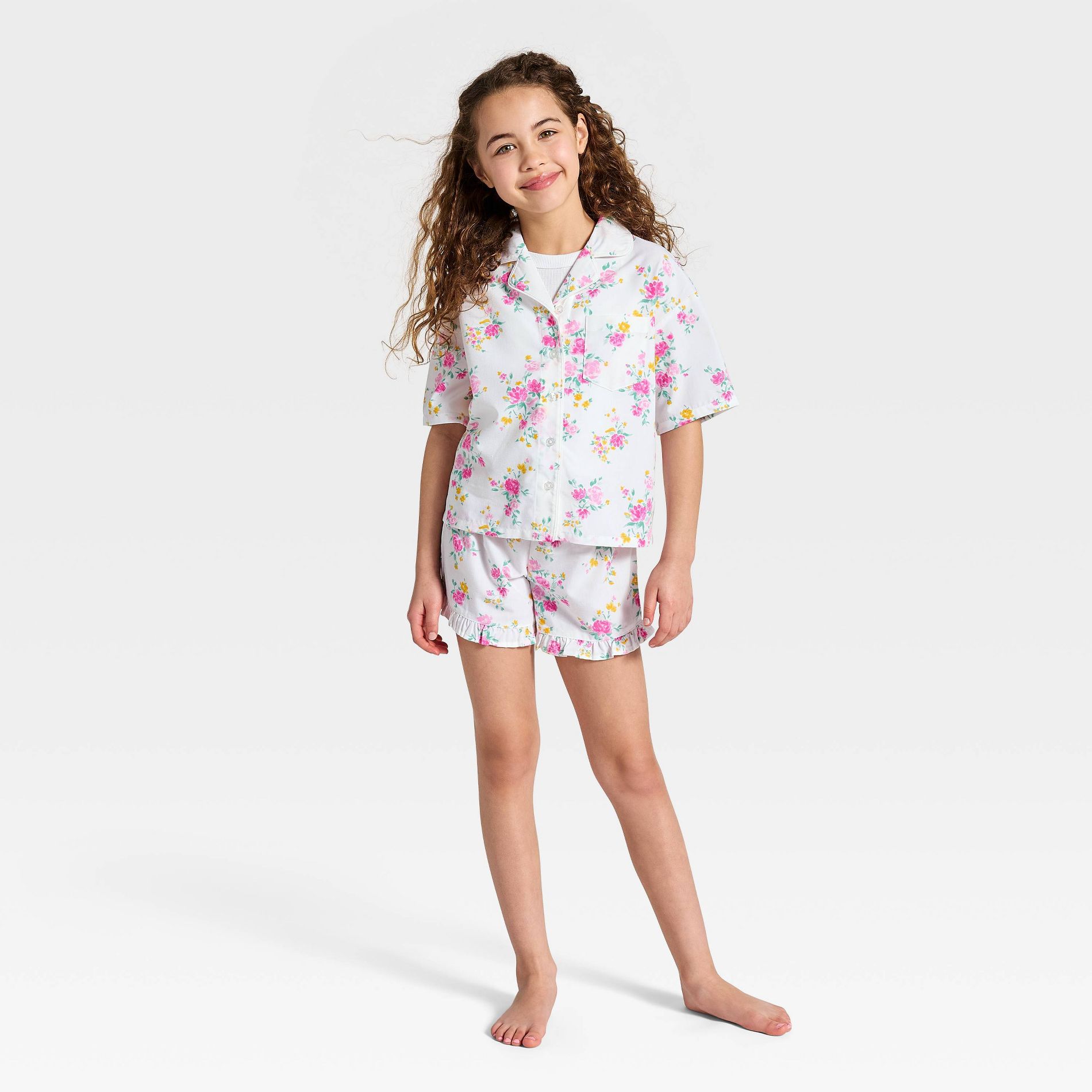 Girls' 2pc Mommy & Me Pajama Set - Cat & Jack™ Cream