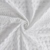 LunaLulinlk Super Waffle Textured Solid Shower Curtain - 2 of 4