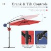 JIONJOY 10ft Cantilever Patio Umbrella - 90° Auto-Tilt, 8 Steel Ribs & UPF 50+ Sun Protection, Waterproof Outdoor Market Umbrella with Cross Base - 3 of 4
