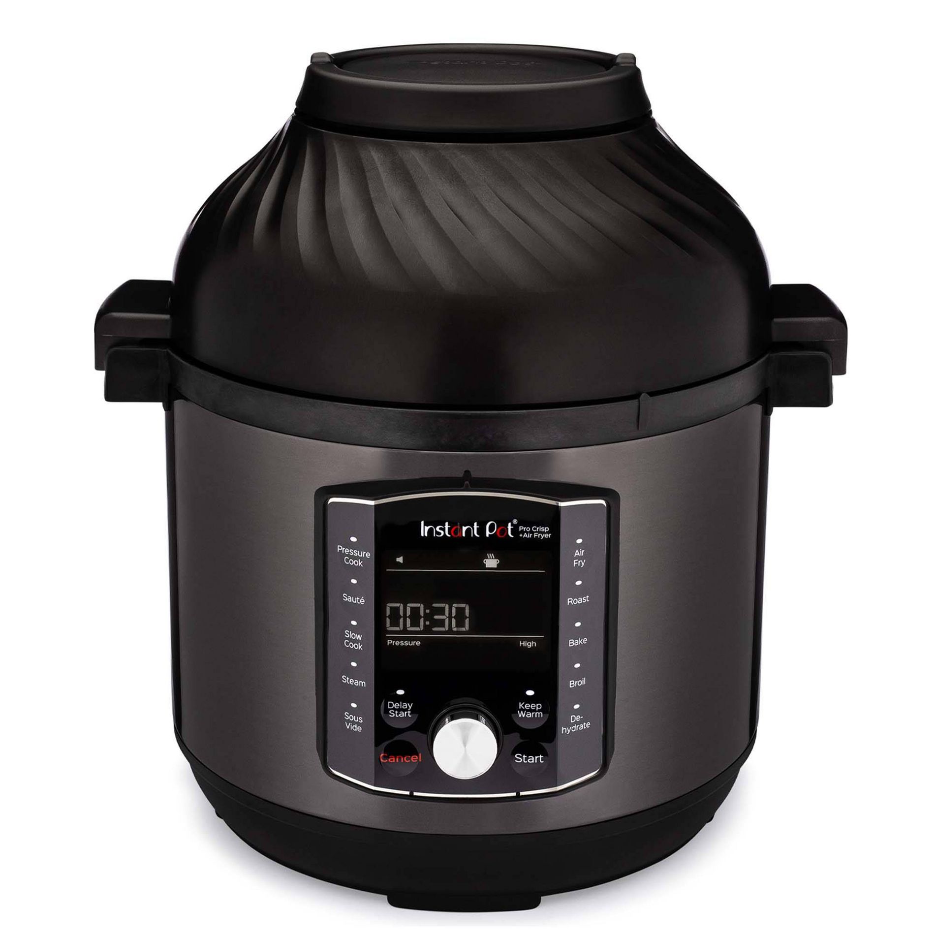 Instant Pot 8qt Pro Crisp EPC and Air Fryer: Stainless Steel, Pressure Cooker, Dishwasher-Safe, 1500W, Black