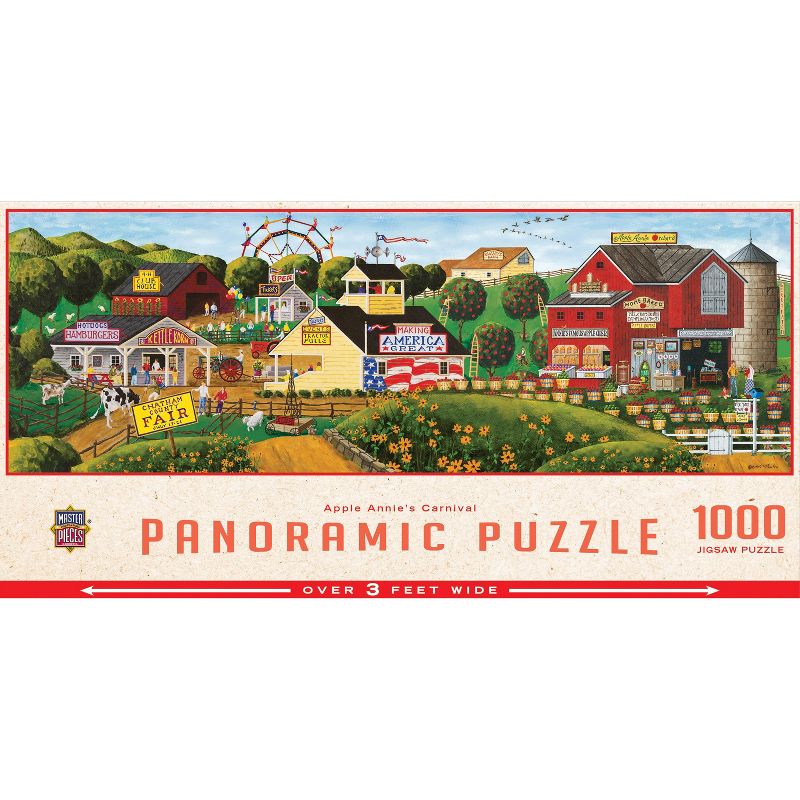 MasterPieces 1000 Piece Jigsaw Puzzle - Apple Annie's Carnival - 13"x39", 1 of 7