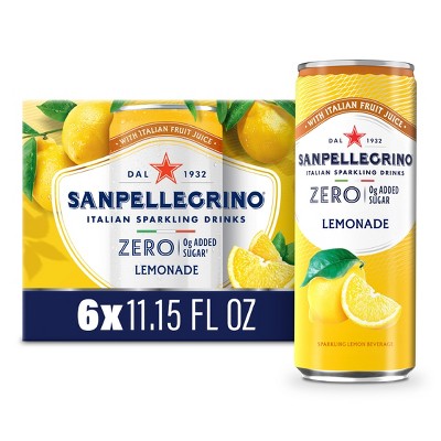 Sanpellegrino Zero Limonata Italian Sparkling Beverage - 6pk/11.15 fl oz Cans